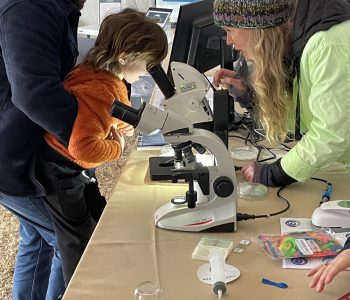The NMMF teamed up with the HOPE Research Lab to educate SEWE visitors on the effects of microplastics.